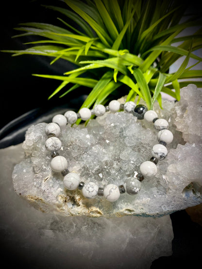 Howlite, Hematite and Larvikite