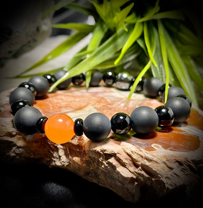 Jade, Hematite and Onyx