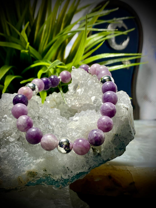 Lepidolite and Hematite