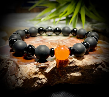 Jade, Hematite and Onyx