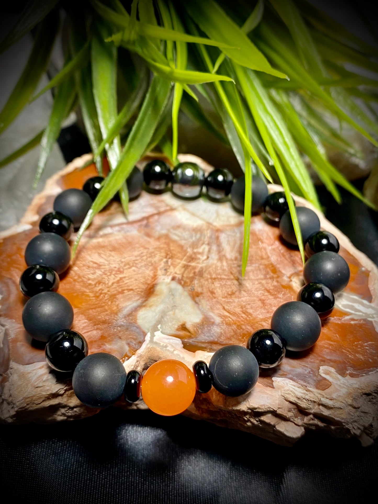 Jade, Hematite and Onyx