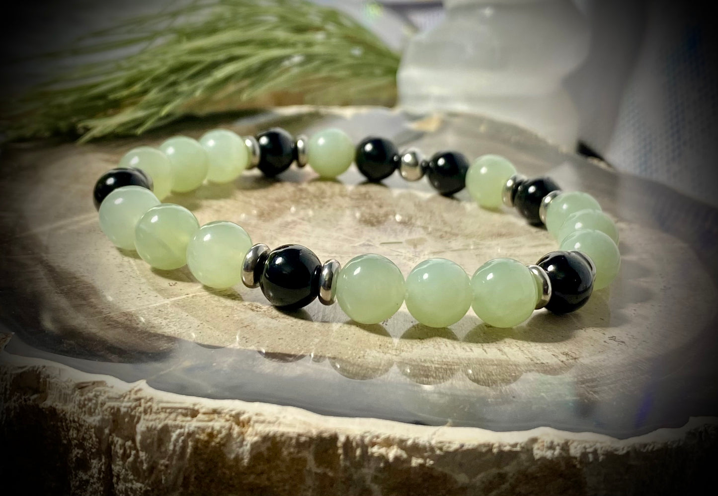 Jade and Black Tourmaline